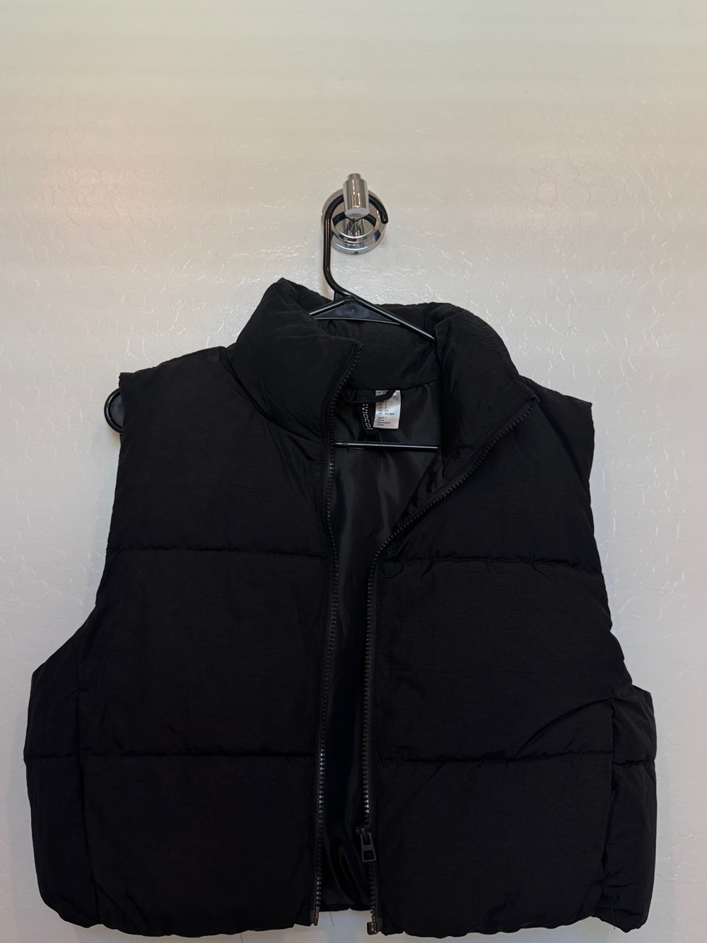 Divided Black Puffer Vest